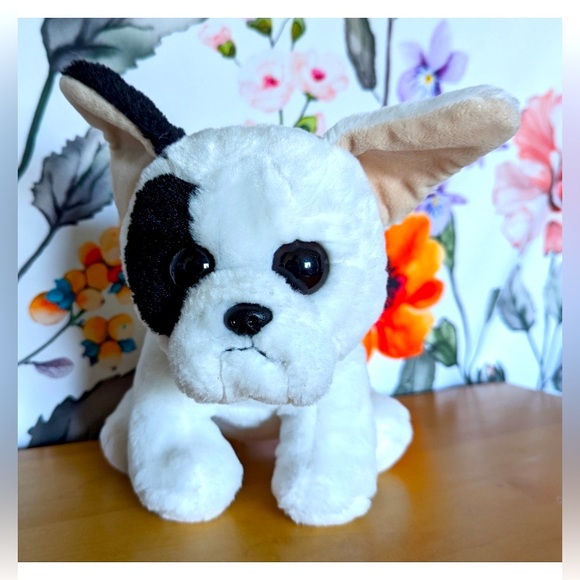 Ty marcel velvety French bulldog 12" Plush dog 100% shell stuffed animal white - Picture 1 of 10